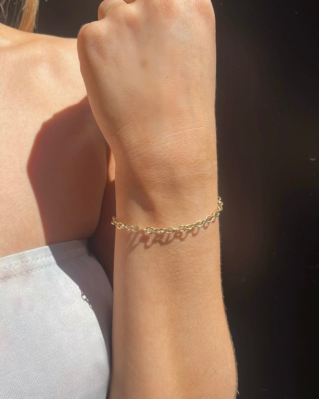 9ct Yellow Gold Chain Bracelet