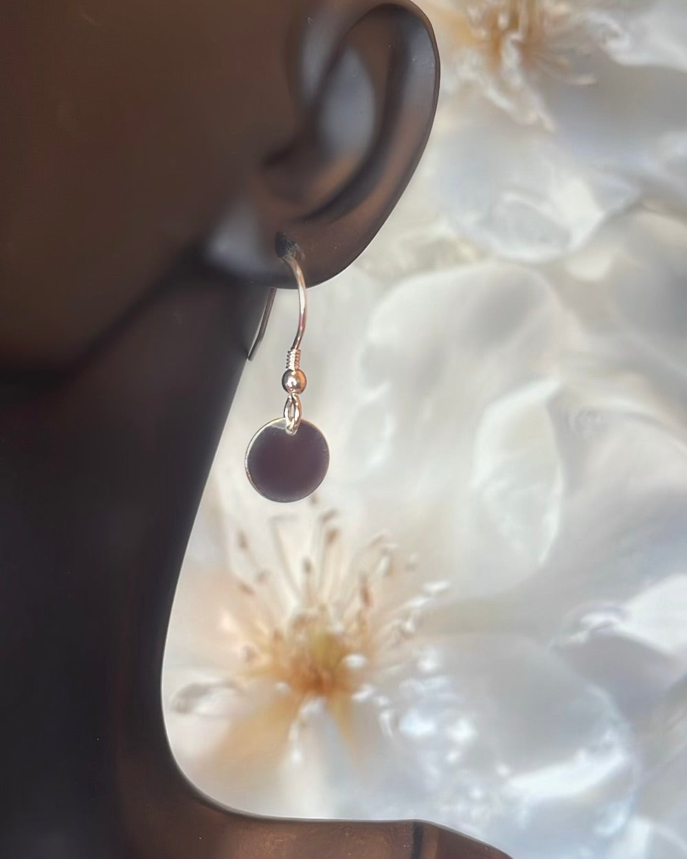 Sterling Silver Petite Disc Earrings