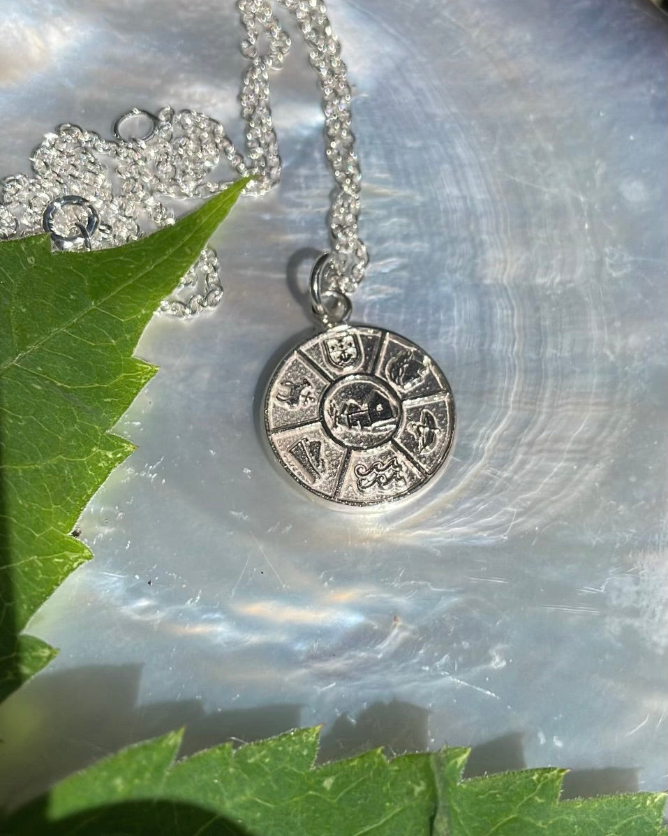 Story of Mayo Sterling Silver Closed-Back Pendant