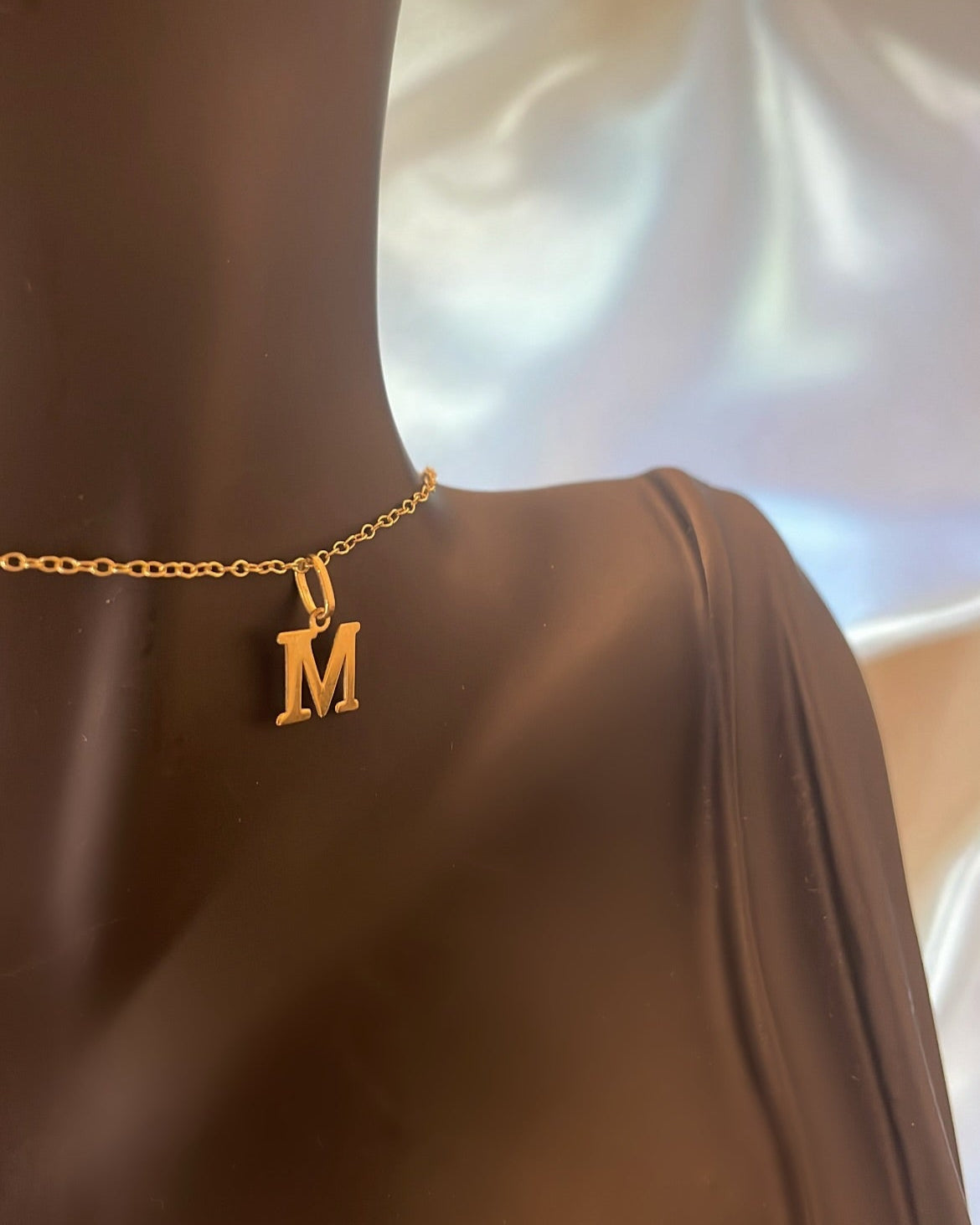 9ct Yellow Gold initial Pendant