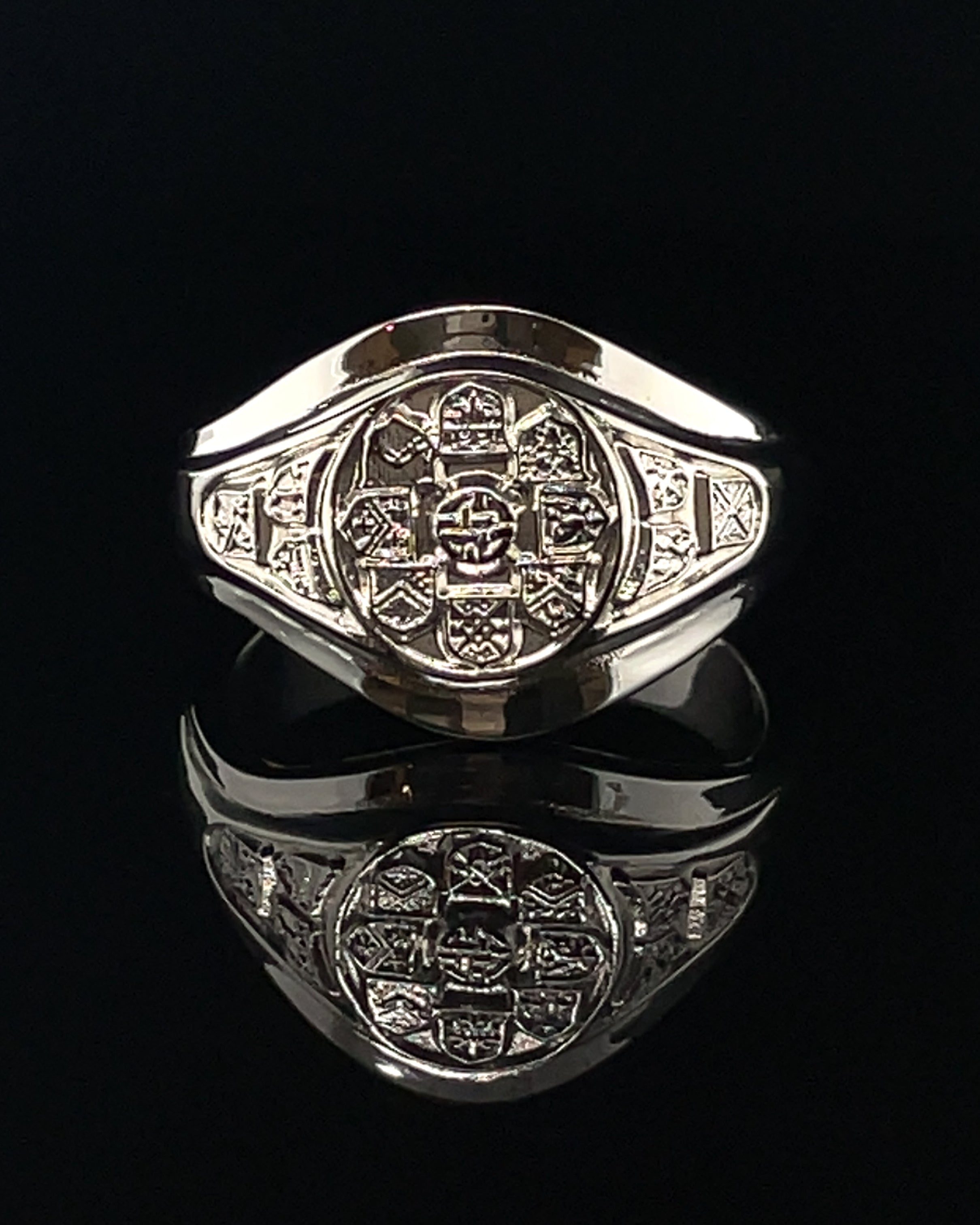 Tribes of Galway Sterling Silver Outer Rim Ring