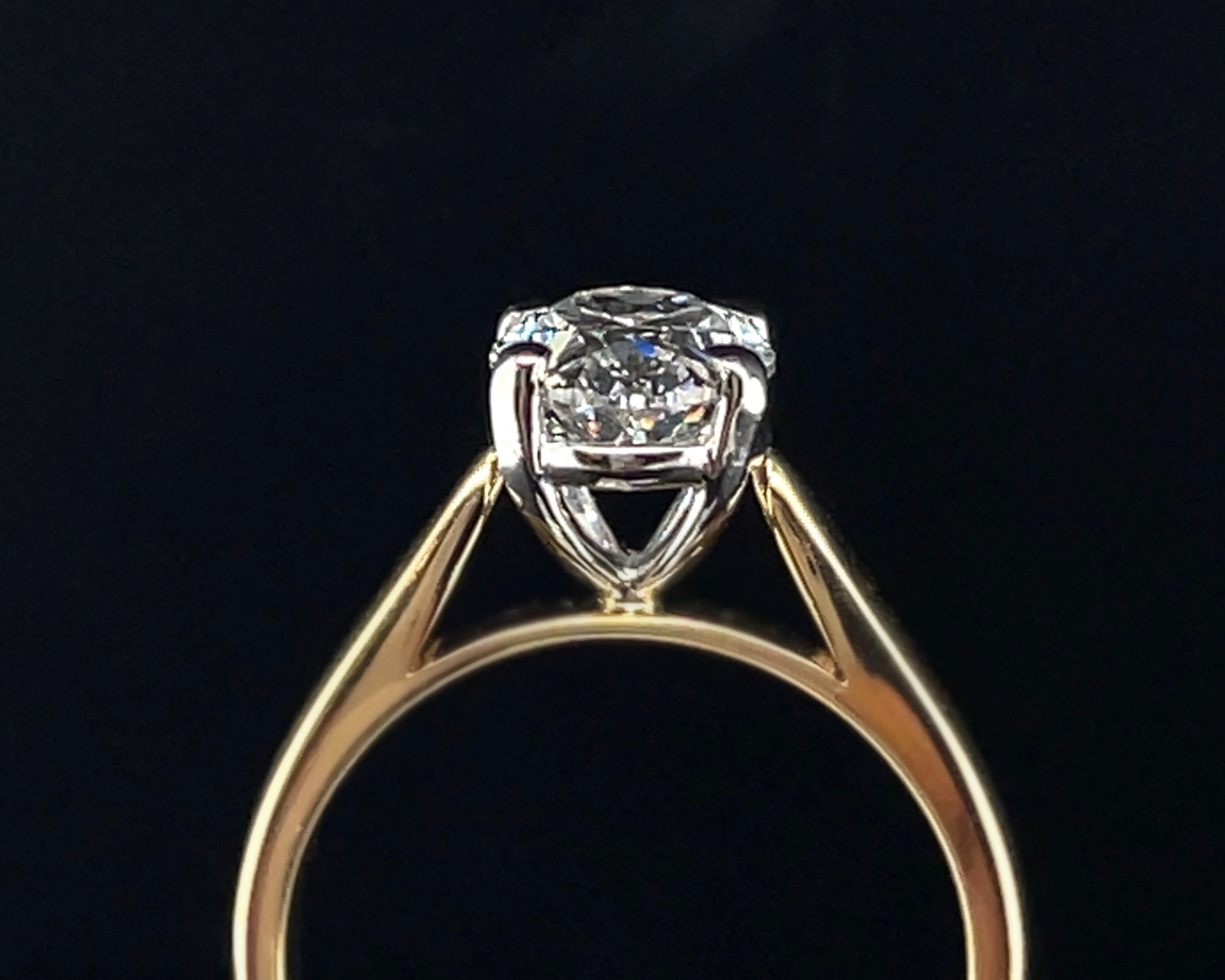2.20ct Oval Diamond Solitaire Ring in 18ct Yellow Gold
