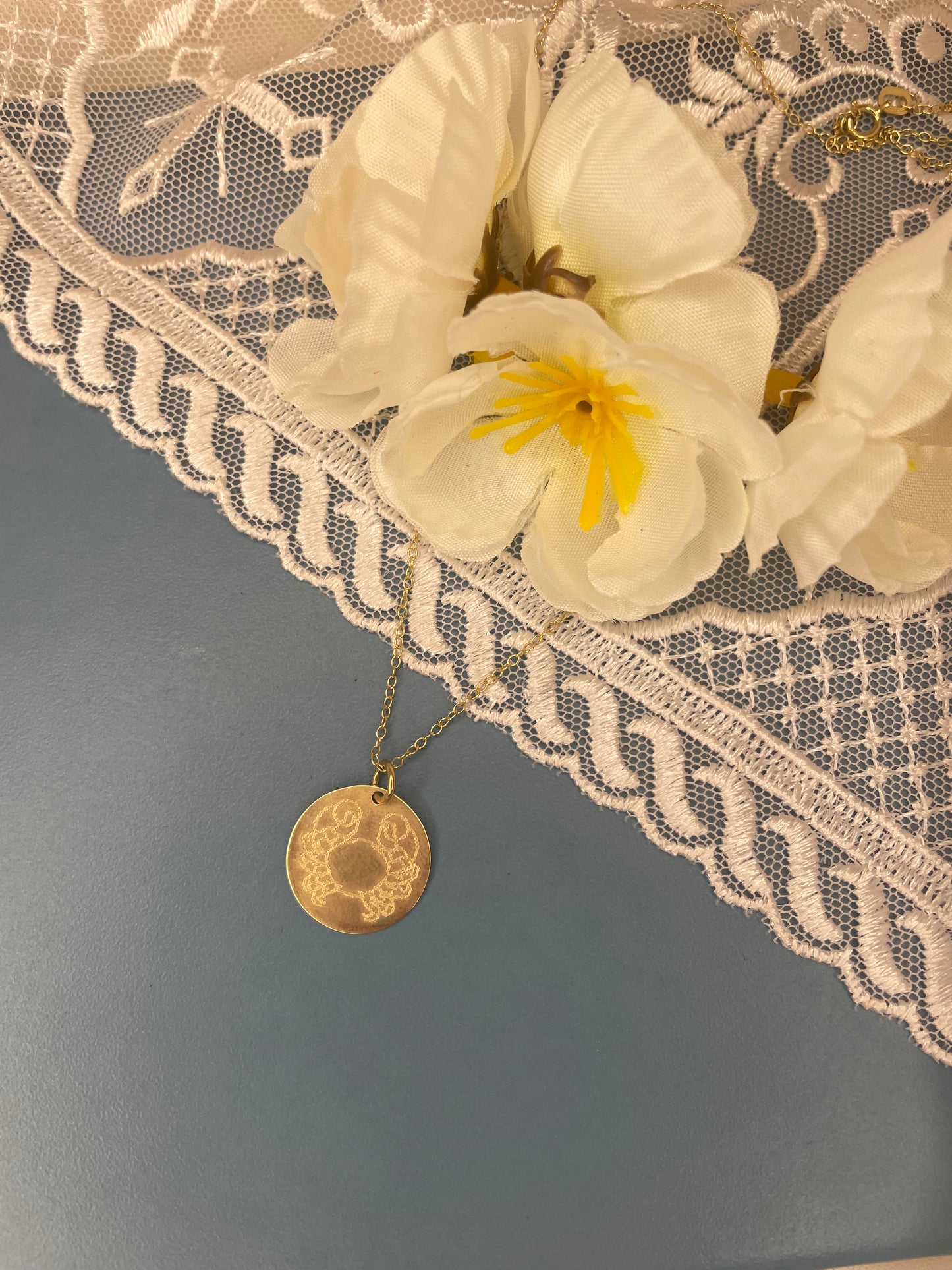 Zodiac Yellow Gold Disc
