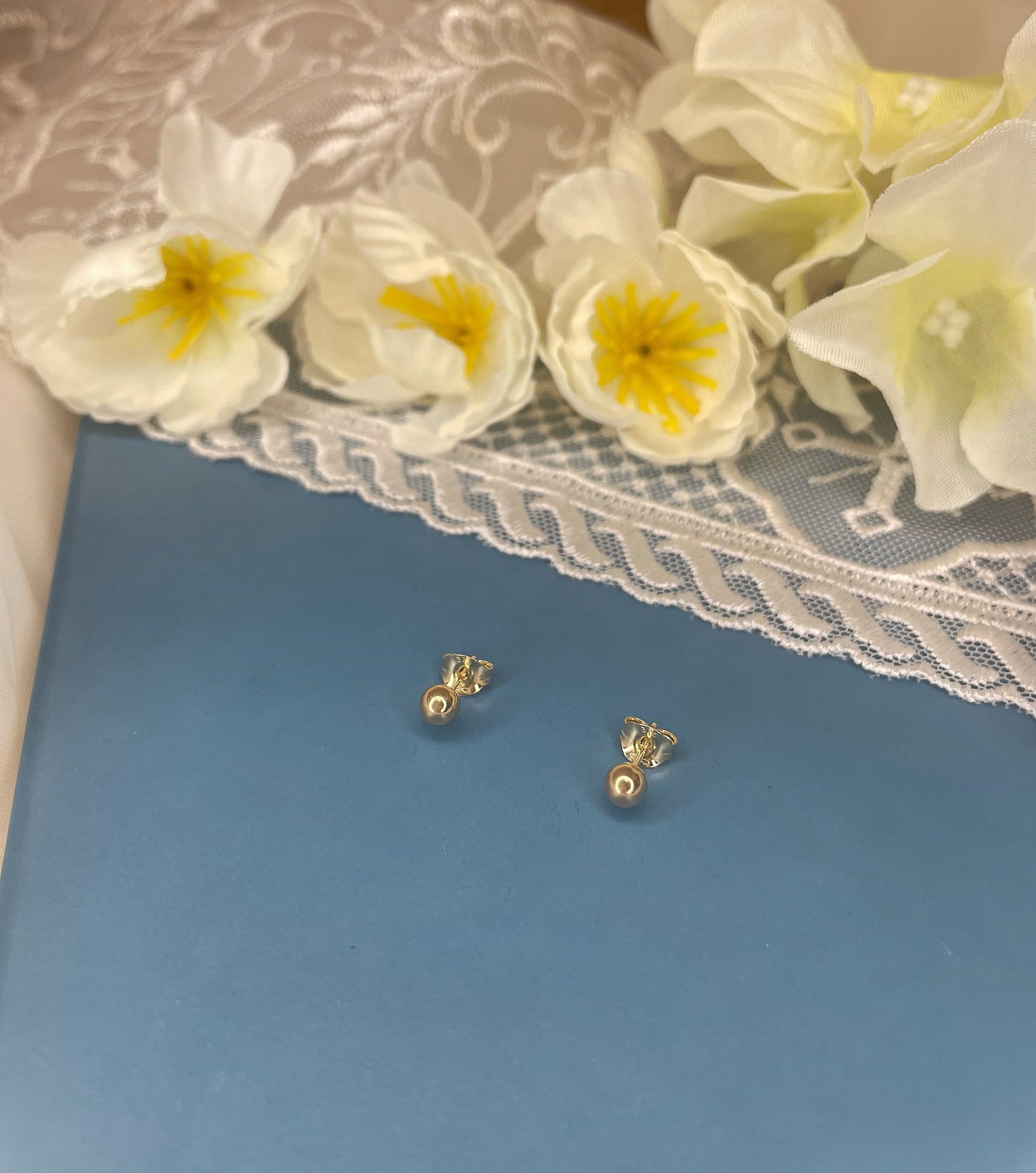 9ct Gold Ball Stud Earring 4mm