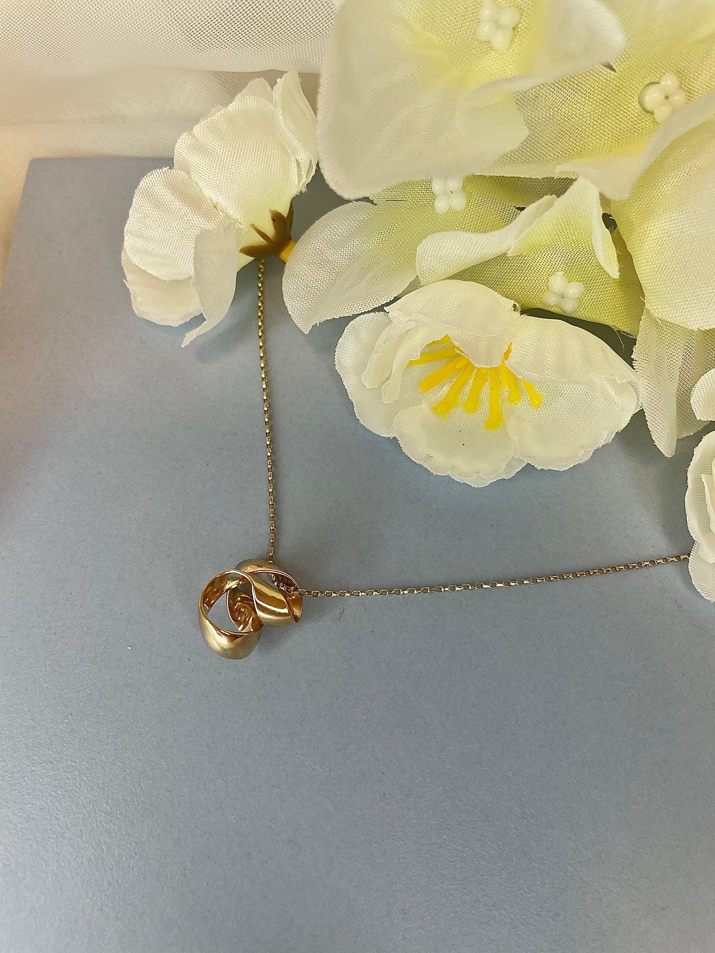 9ct Yellow Gold Custom Made Abstract Pendant