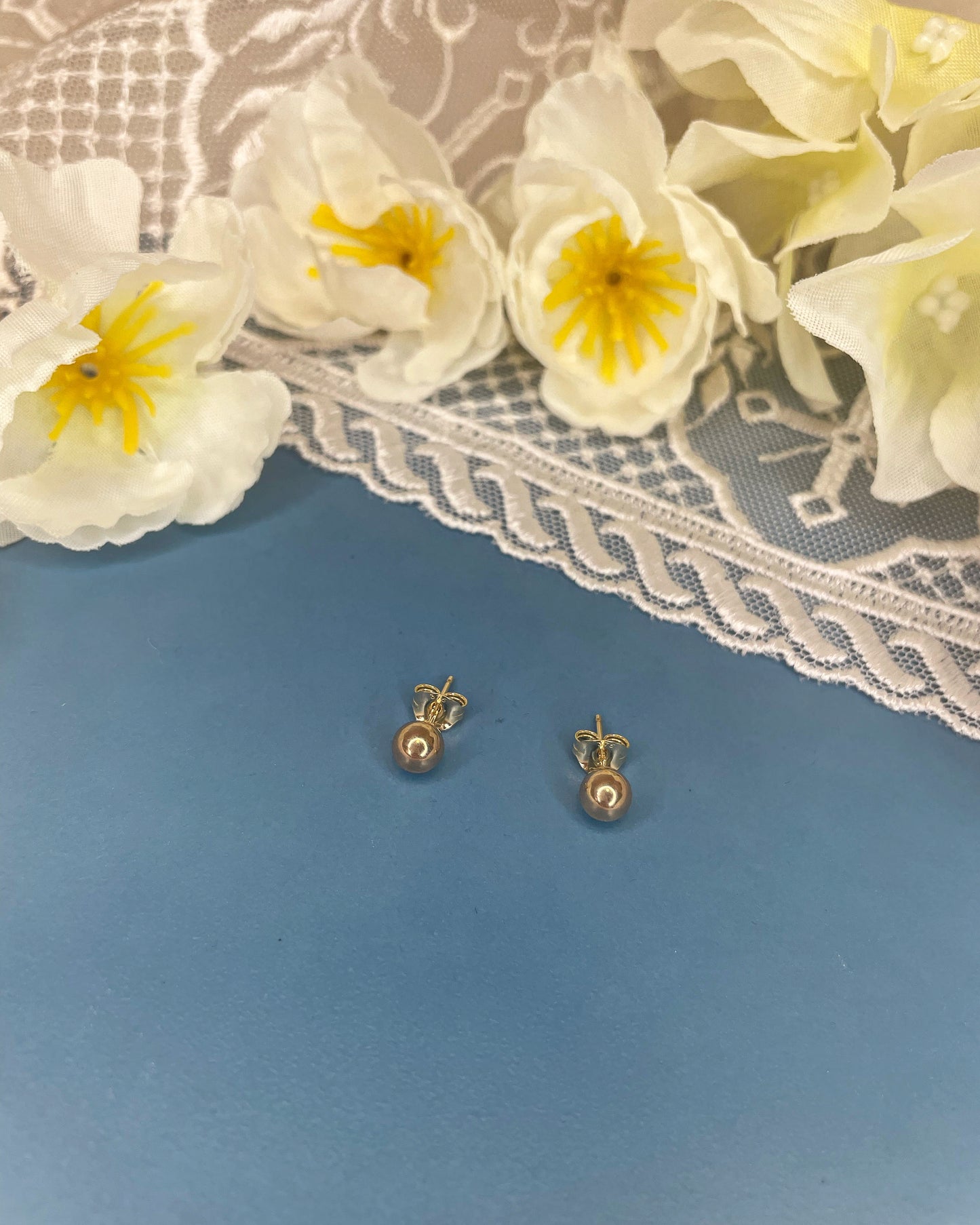 9ct Gold Ball Stud Earring 5mm
