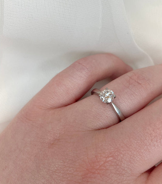 0.75ct Lab Grown Diamond Solitaire Platinum Engagement Ring