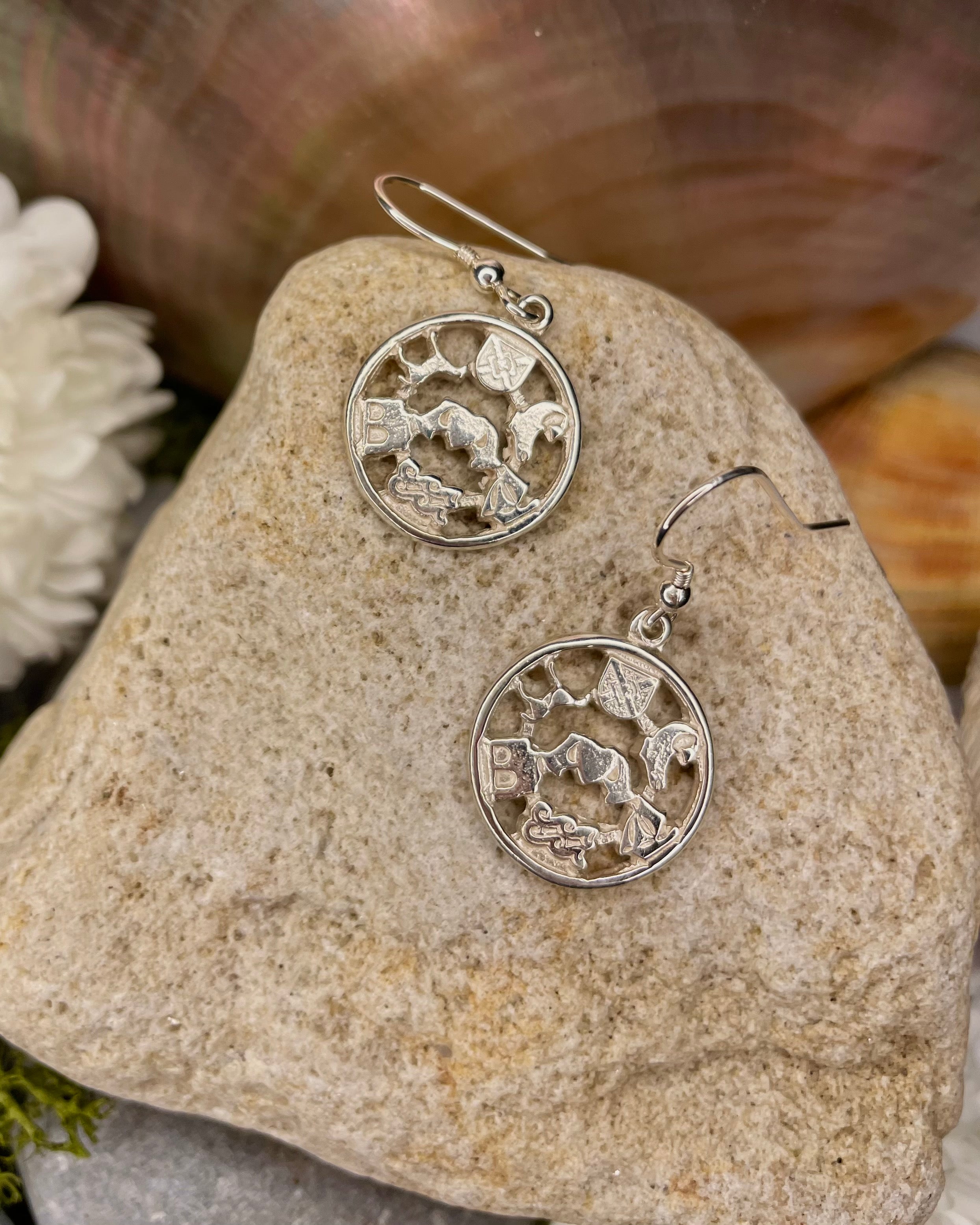 Story of Galway Sterling Silver Openback Earrings