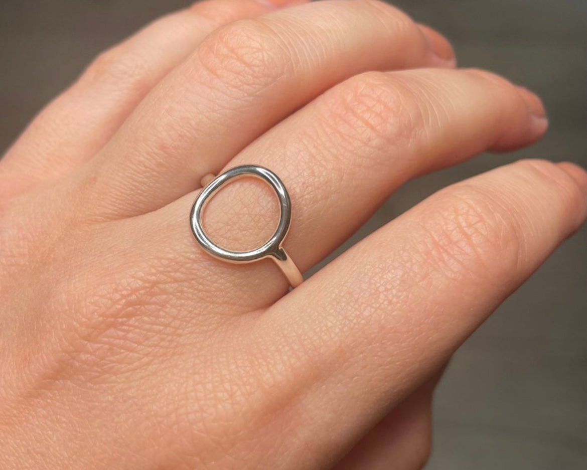 Sterling Silver Oval Ring