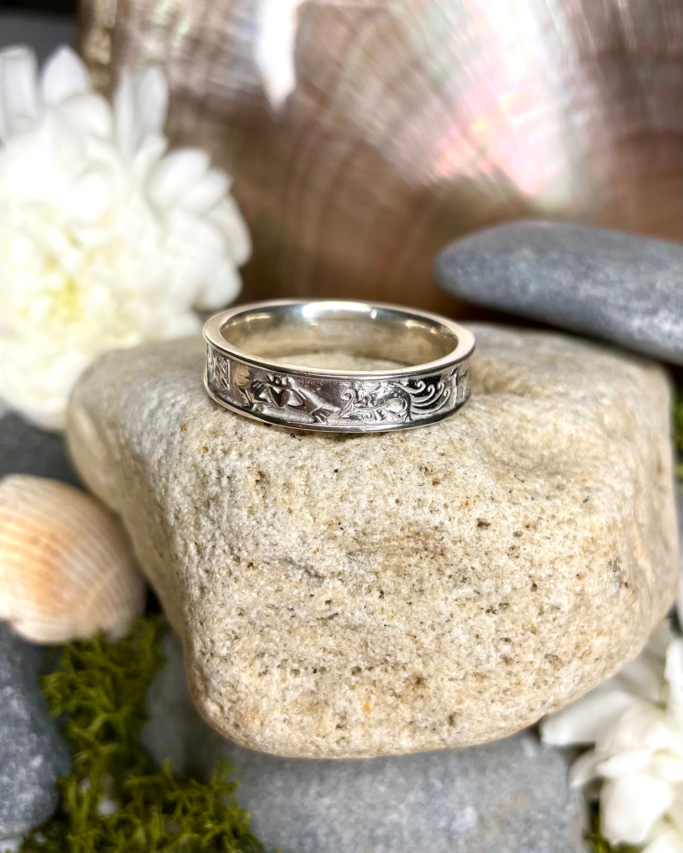 The Story of Galway Slim Sterling Silver Ring