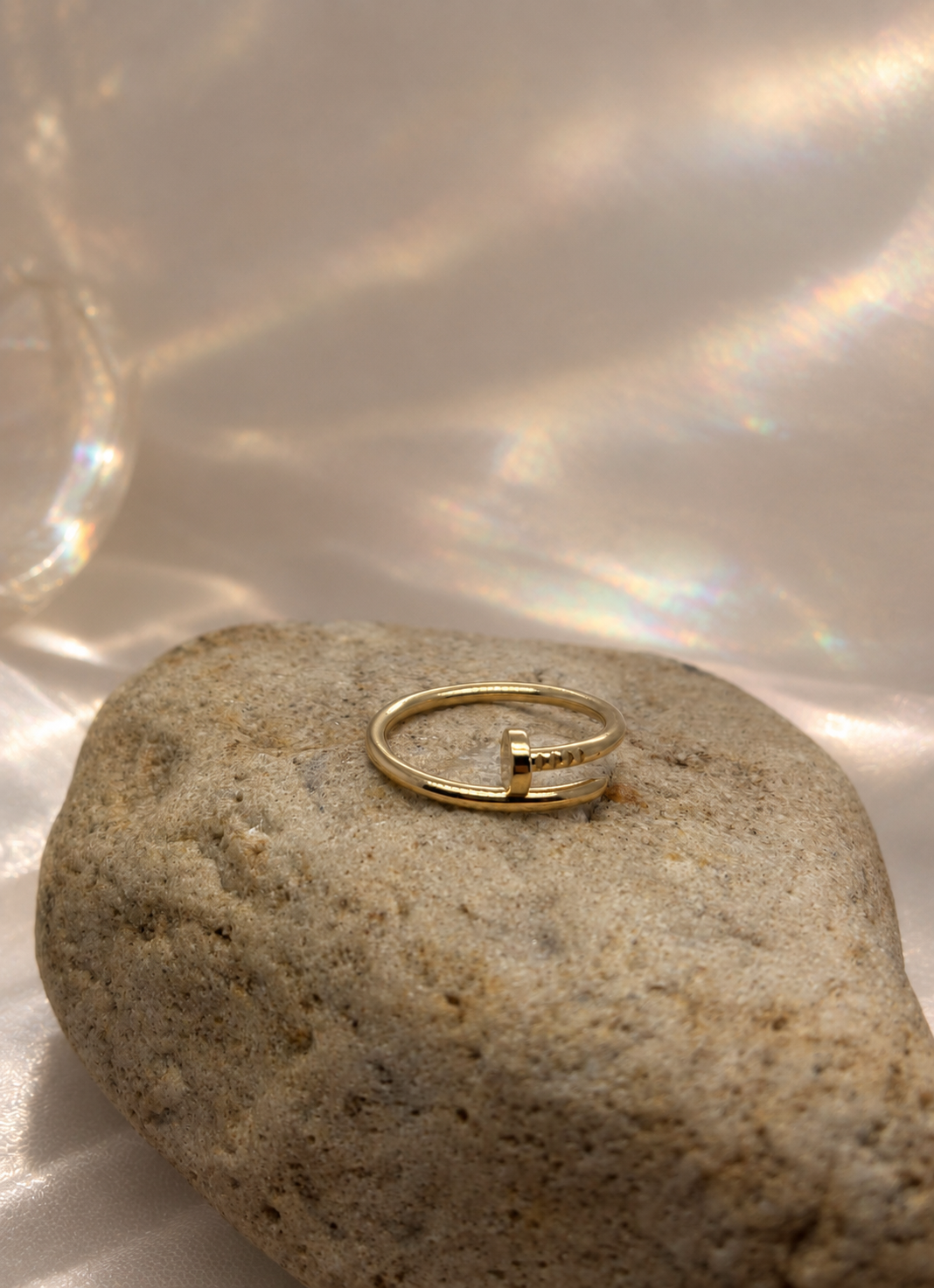 9ct Yellow Gold Nail Ring
