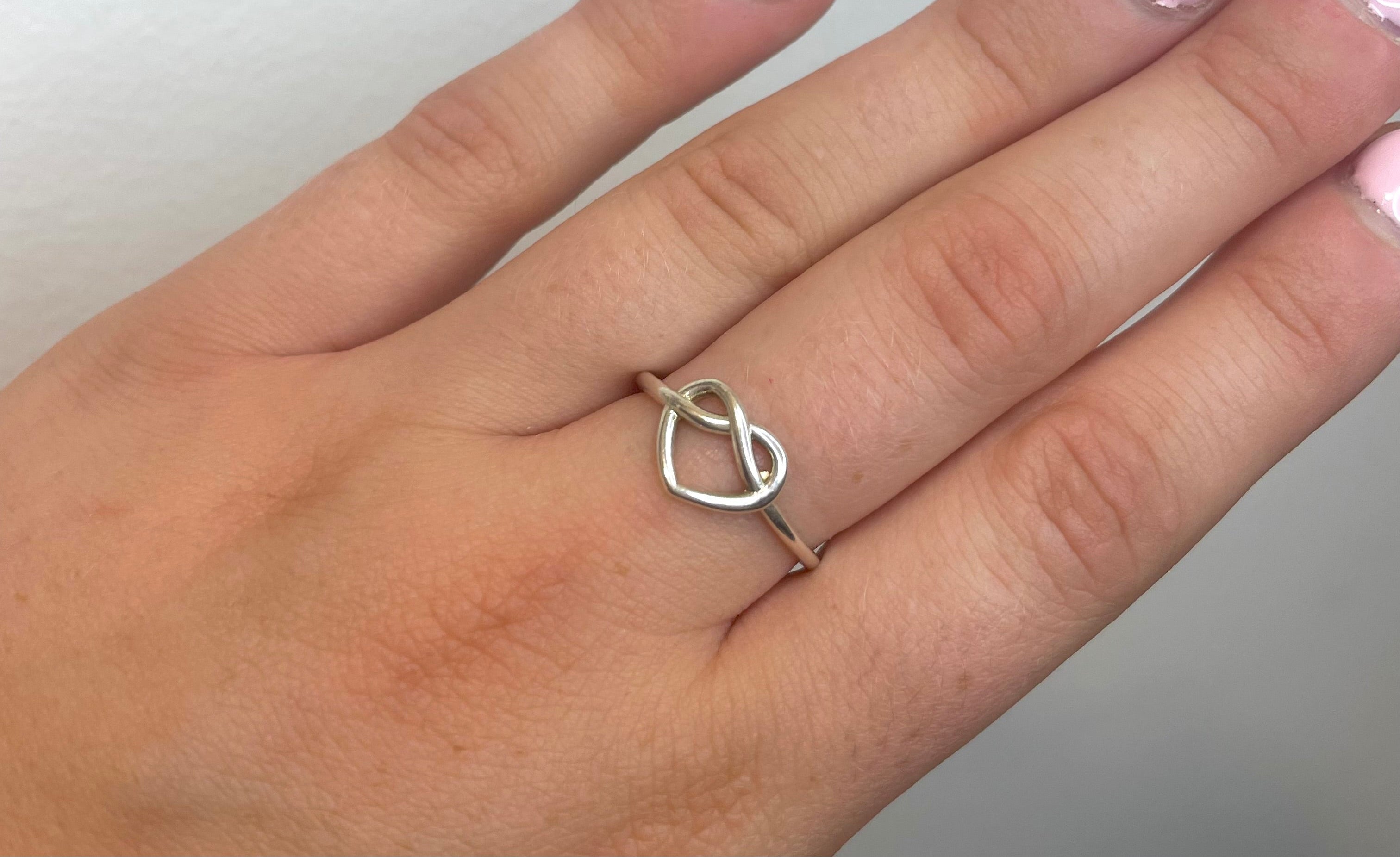 Sterling Silver Celtic Knot Heart Ring