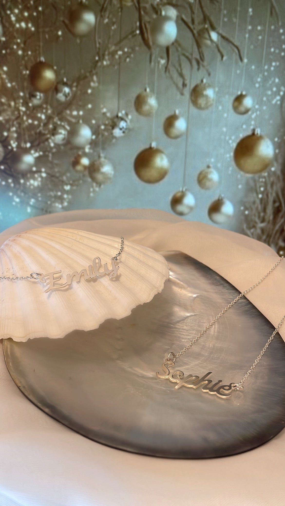 Sterling Silver Horizontal 'Name' Pendant