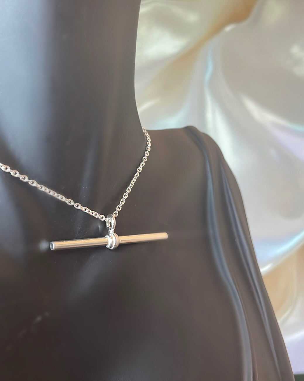 Sterling Silver Traditional T-bar Pendant
