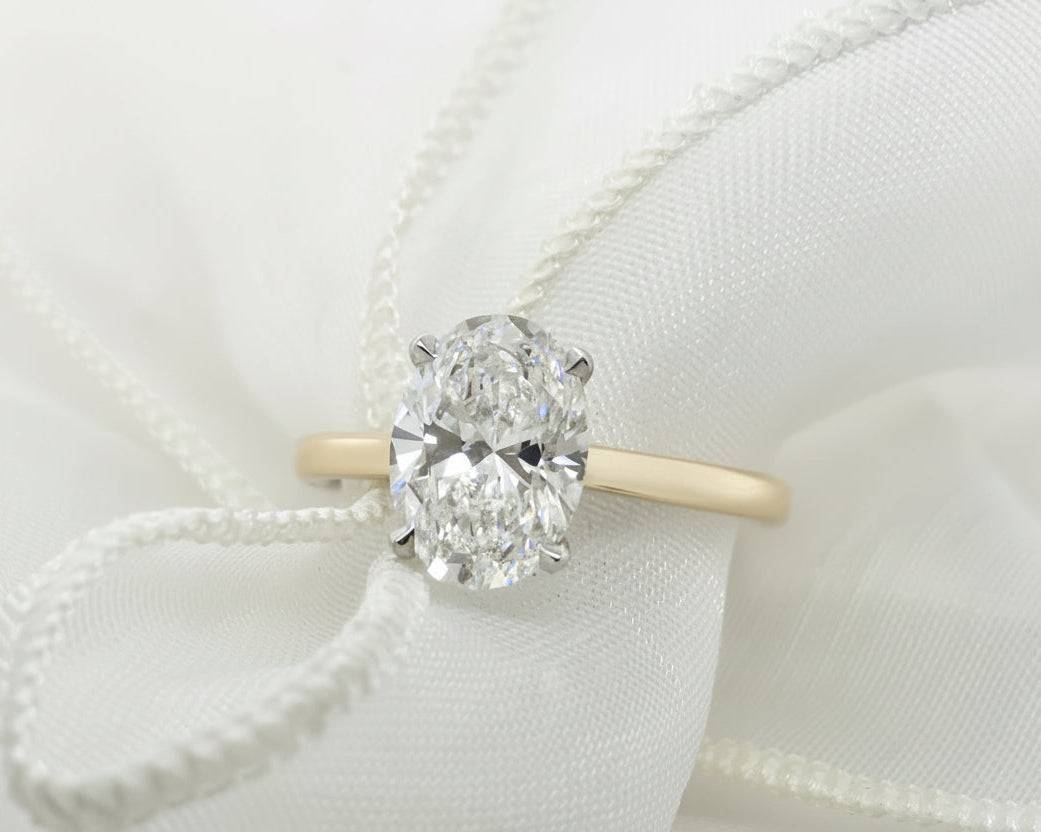 2.03ct Oval Solitaire in 18ct Yellow Gold