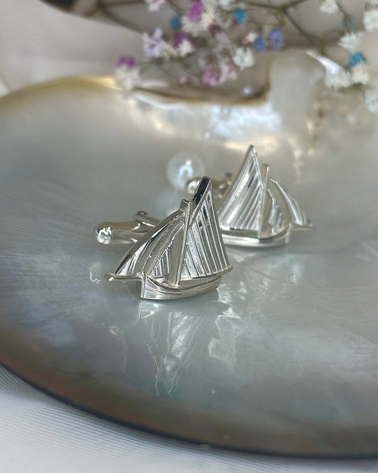 Sterling Silver Galway Hooker Cufflinks