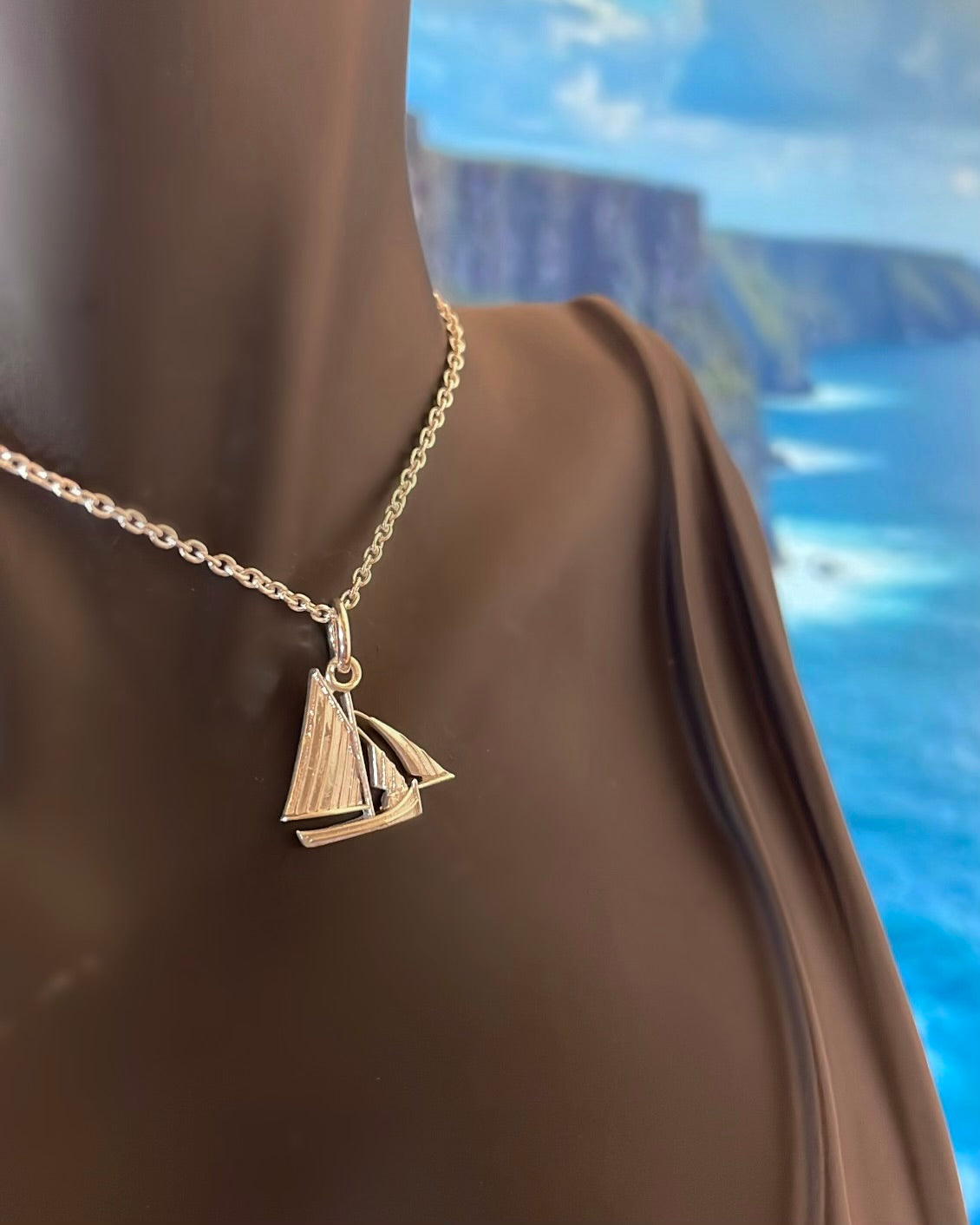 The Mini Galway Hooker Sterling Silver Pendant