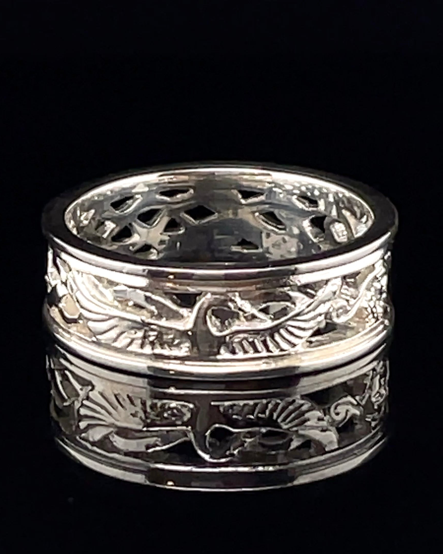Children of Lir Sterling Openback Silver Ring