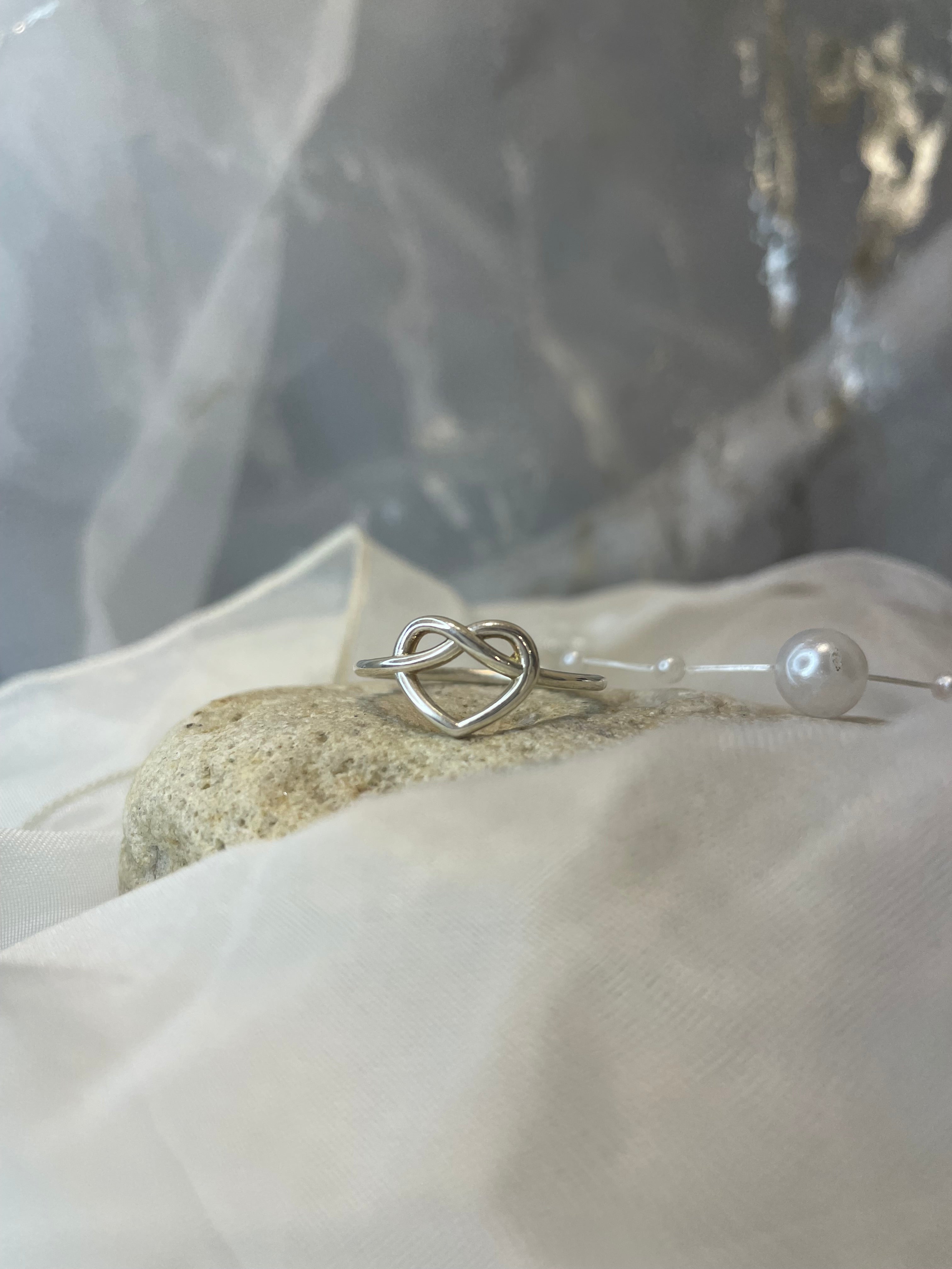 Sterling Silver Celtic Knot Heart Ring