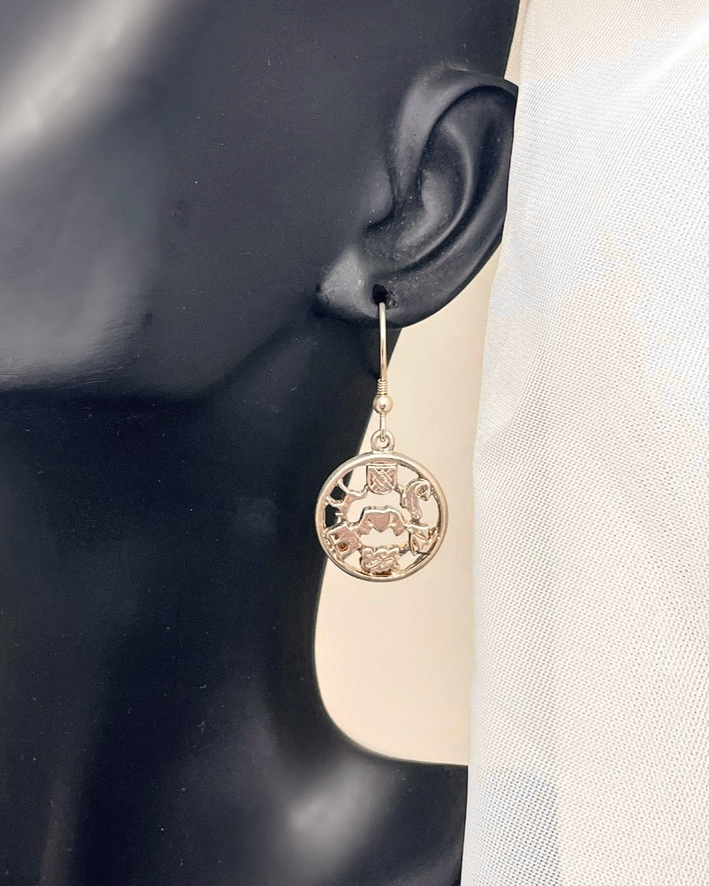Story of Galway Sterling Silver Openback Earrings