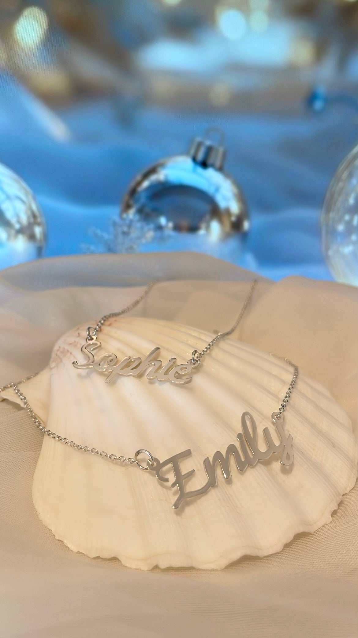 Sterling Silver Horizontal 'Name' Pendant