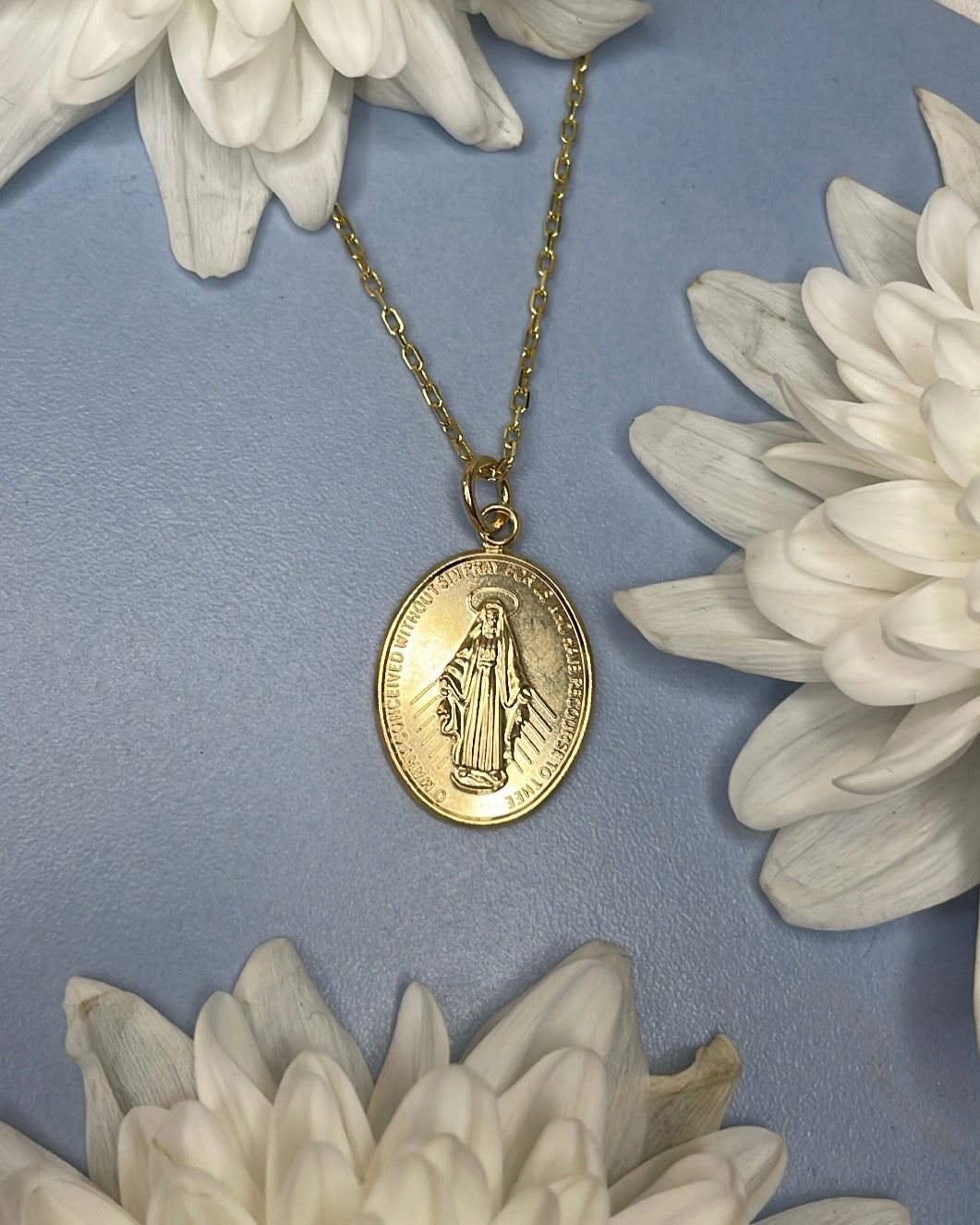 9ct Miraculous Medal Pendant