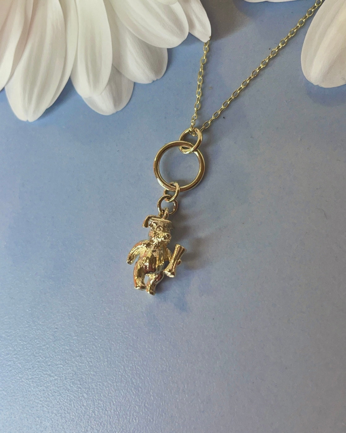 9k Graduation Bear Pendant