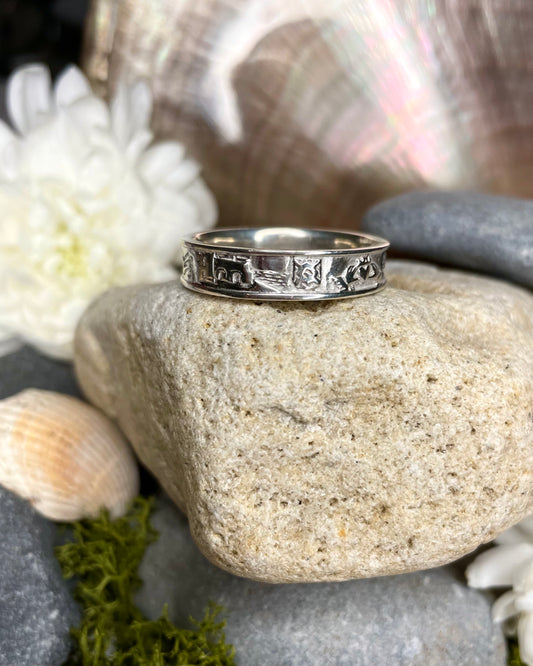 Story of Galway Slim Sterling Silver Ring