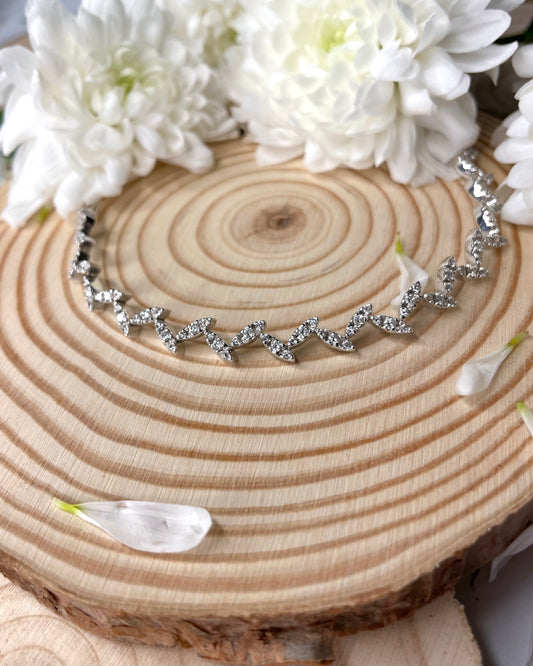 18k Diamond Leaf Bracelet