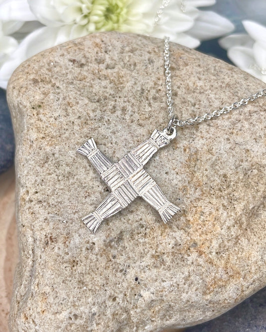 Sterling Silver Large St Bridget’s Cross Pendant