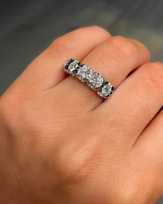 Five Diamond 18k Eternity ring