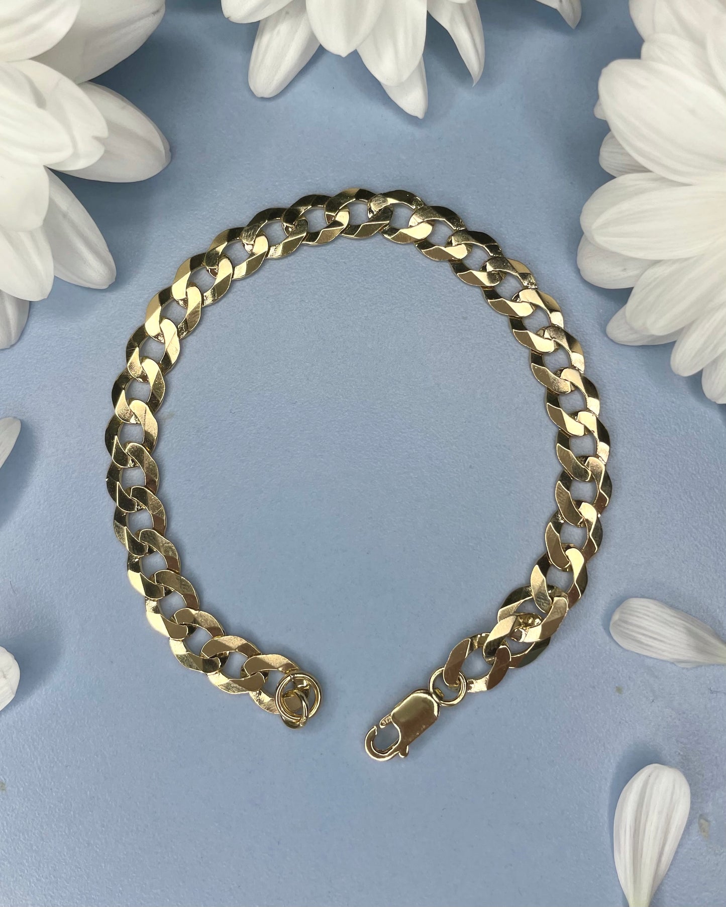 9k Gold Link Bracelet
