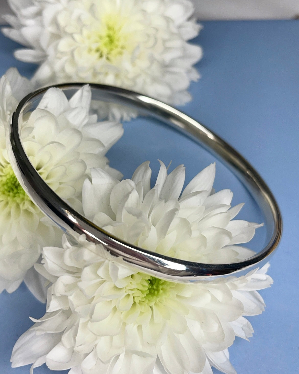 Sterling Silver Solid Bangle