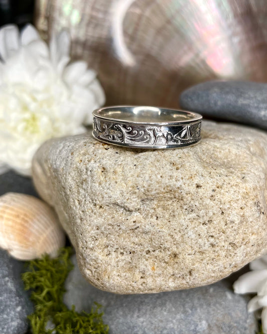 Story of Galway Slim Sterling Silver Ring