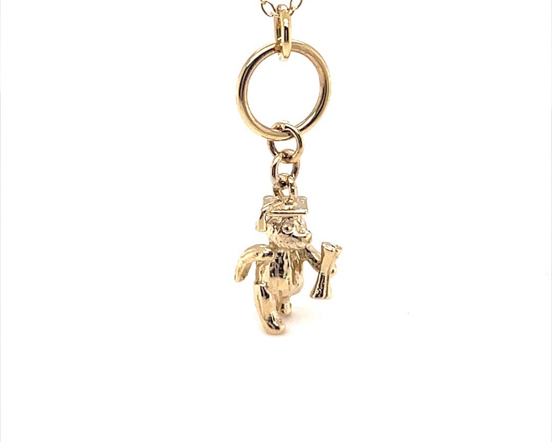 9k Graduation Bear Pendant